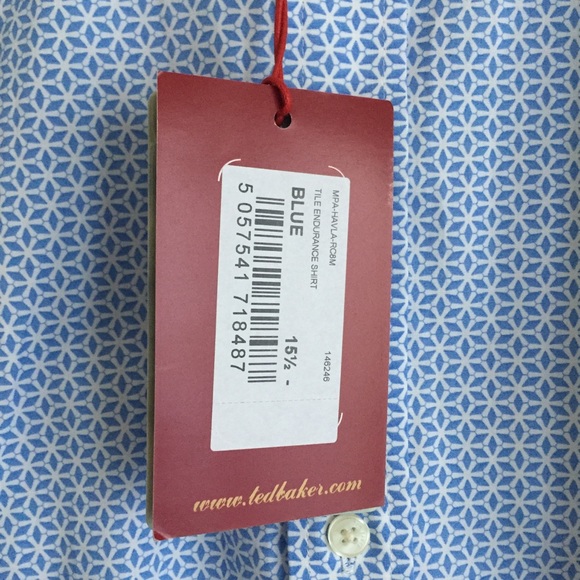 Ted Baker London Tile Endurance Shirt Blue - Picture 4 of 8